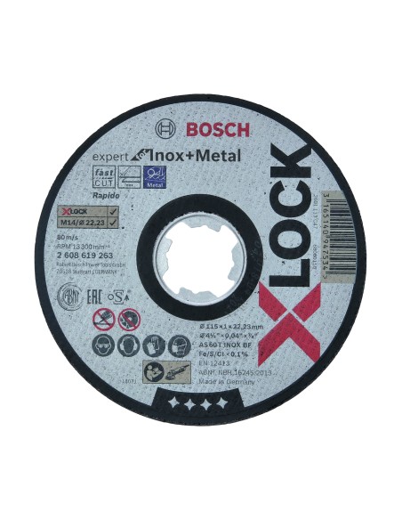 DISCO DE CORTE X-LOCK DISCO DE SIERRA CIRCULAR EXPERT FOR INOX (RECTO)